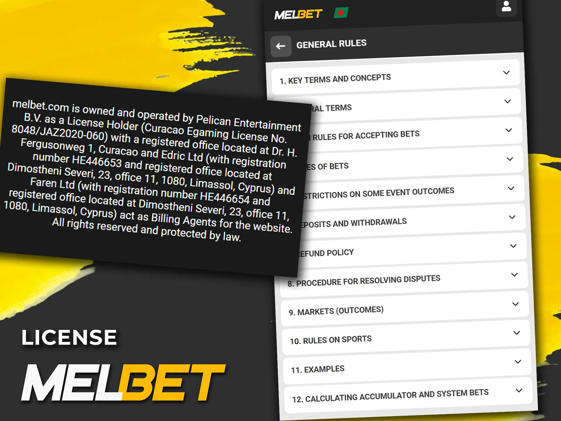 Check out Melbet's license and reliability.